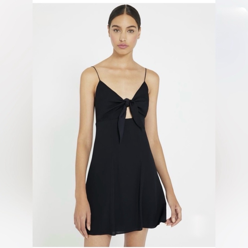 Alice + Olivia Black Dress with Peep Tie